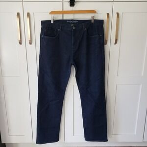 Banana Republic Jeans Mens 36x32 Blue Traveler Slim Dark Wash